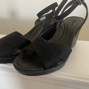 Crocs Leigh II Adjustable Ankle Strap Wedges